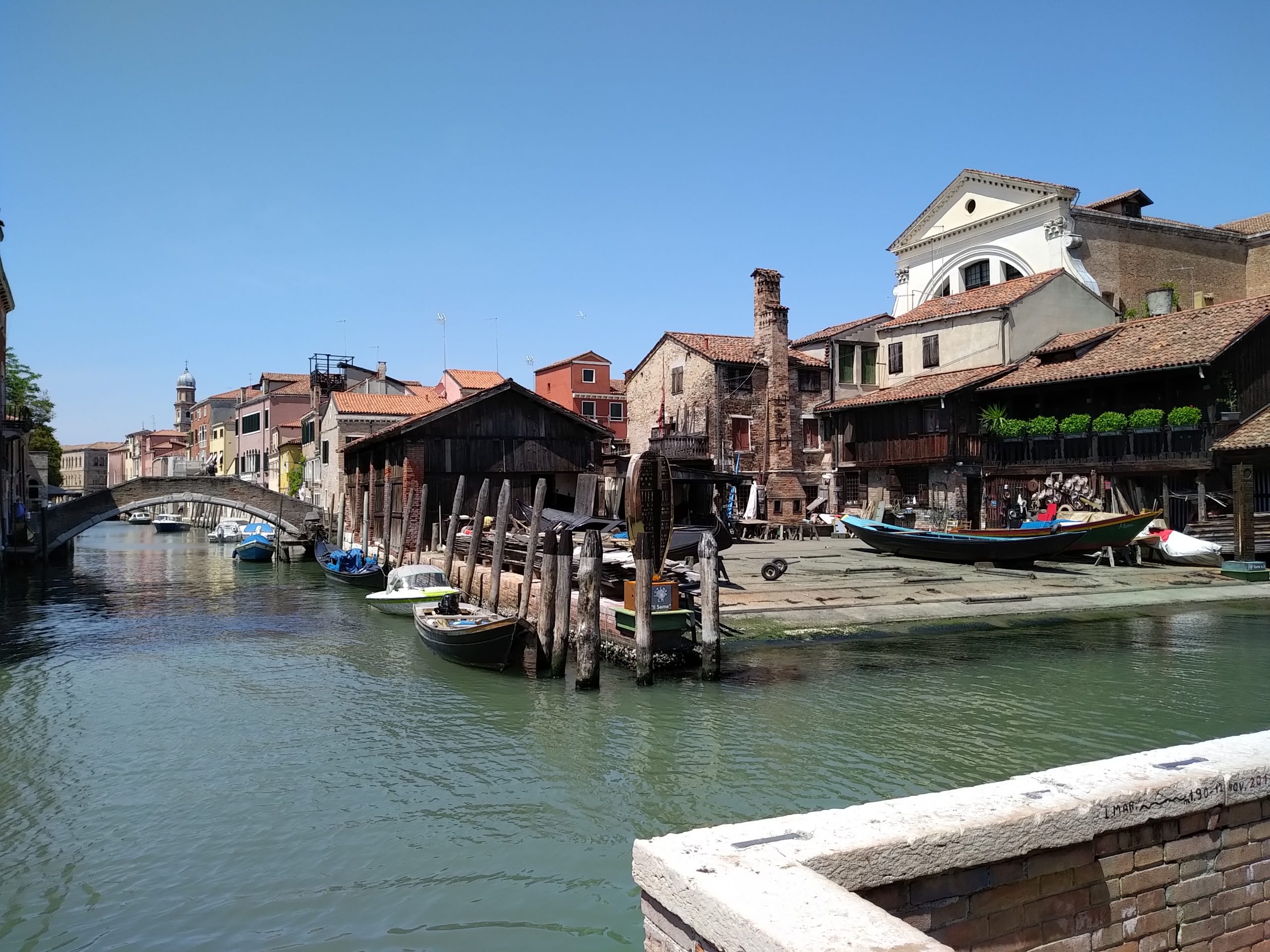 A forgotten ship maintenance area in Venice