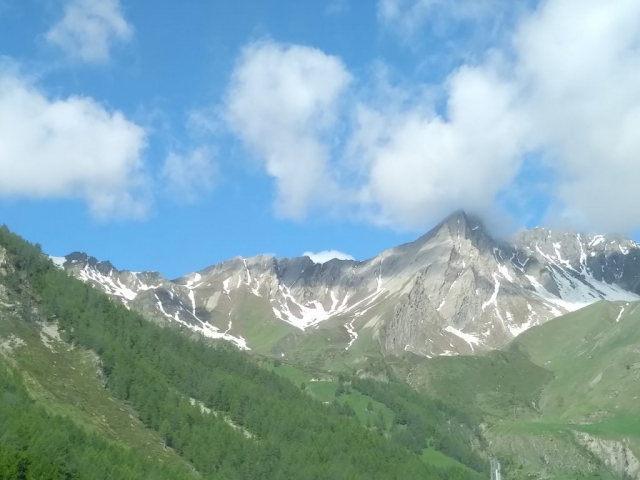 The Swiss Alps on the way to Martigny